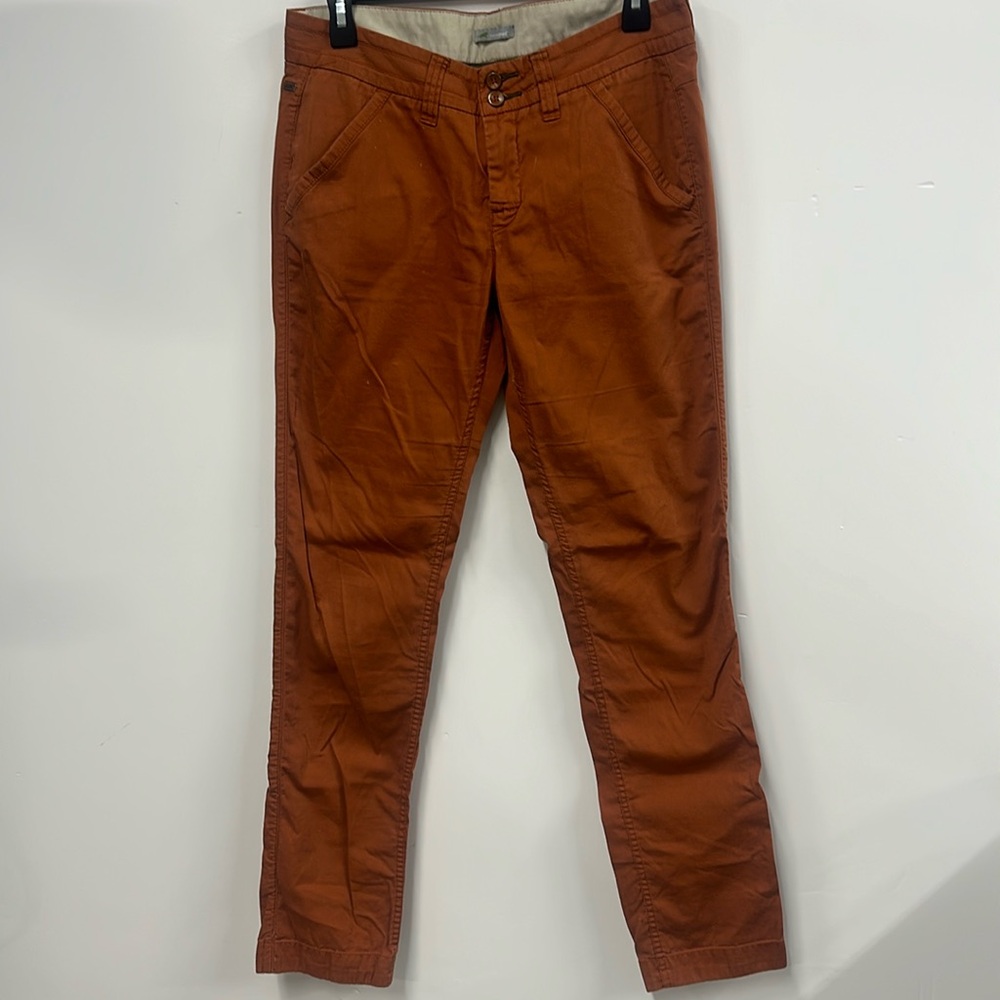 Horny Toad burnt orange straight leg pants 6